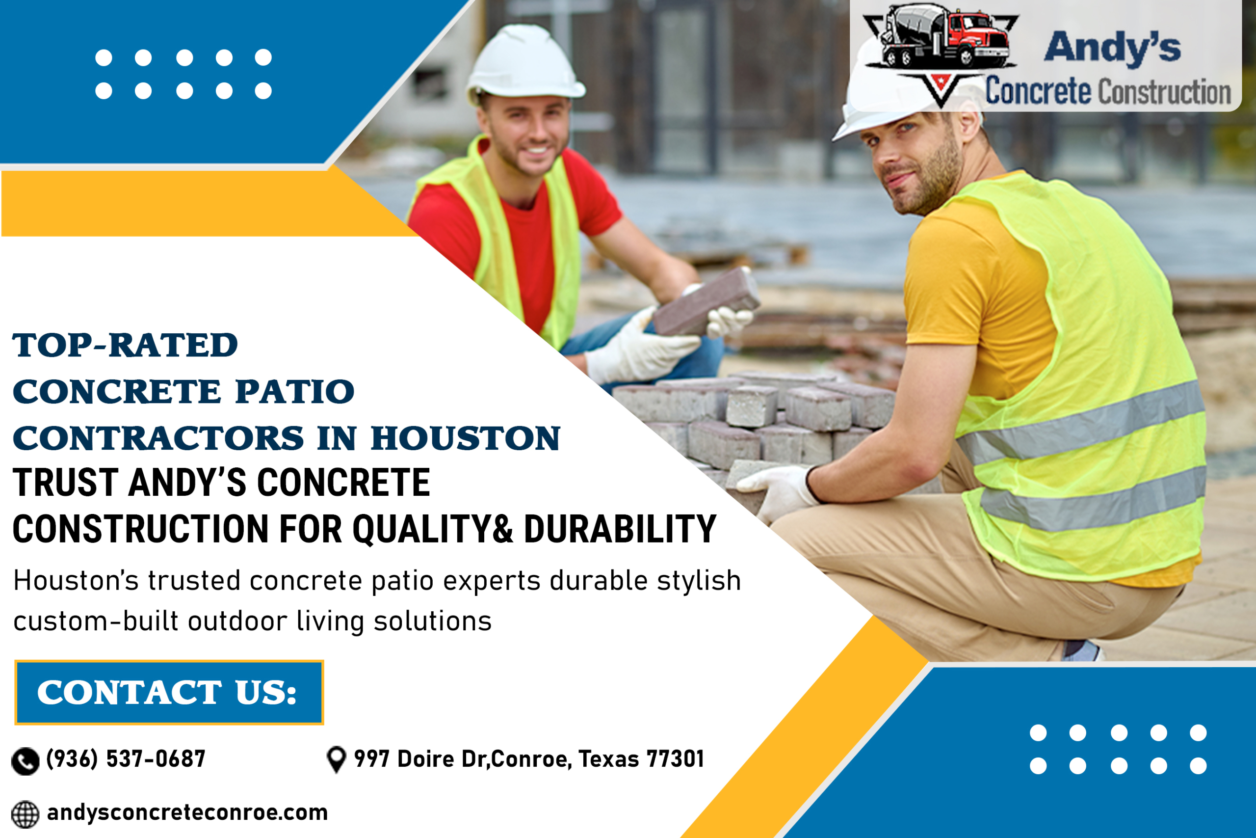 Top-Rated Concrete Patio Contractors in Houston